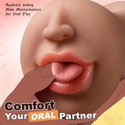 Deep Throat Mouth Penis Trainer VIbrator Stroker Masturbator with 5 Dynamic Modes