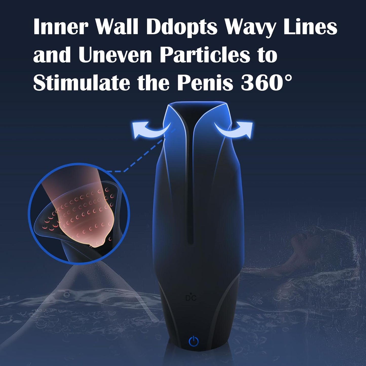 3 IN 1 Electric Masturbator Penis Trainer Stroker Blowjob with 10 Vibration Modes