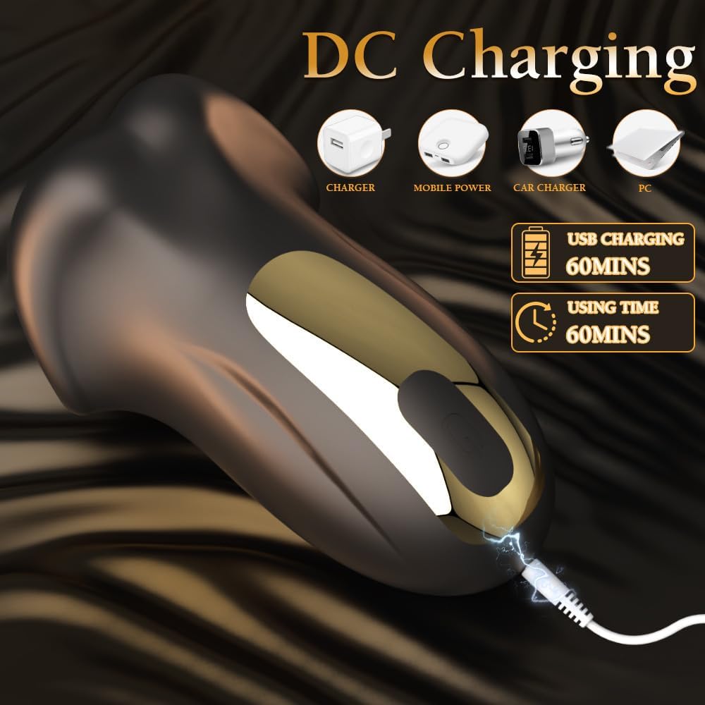 Electric Penis Trainer Glans Stimulator Masturbator with 6 Vibration Stimulation Modes