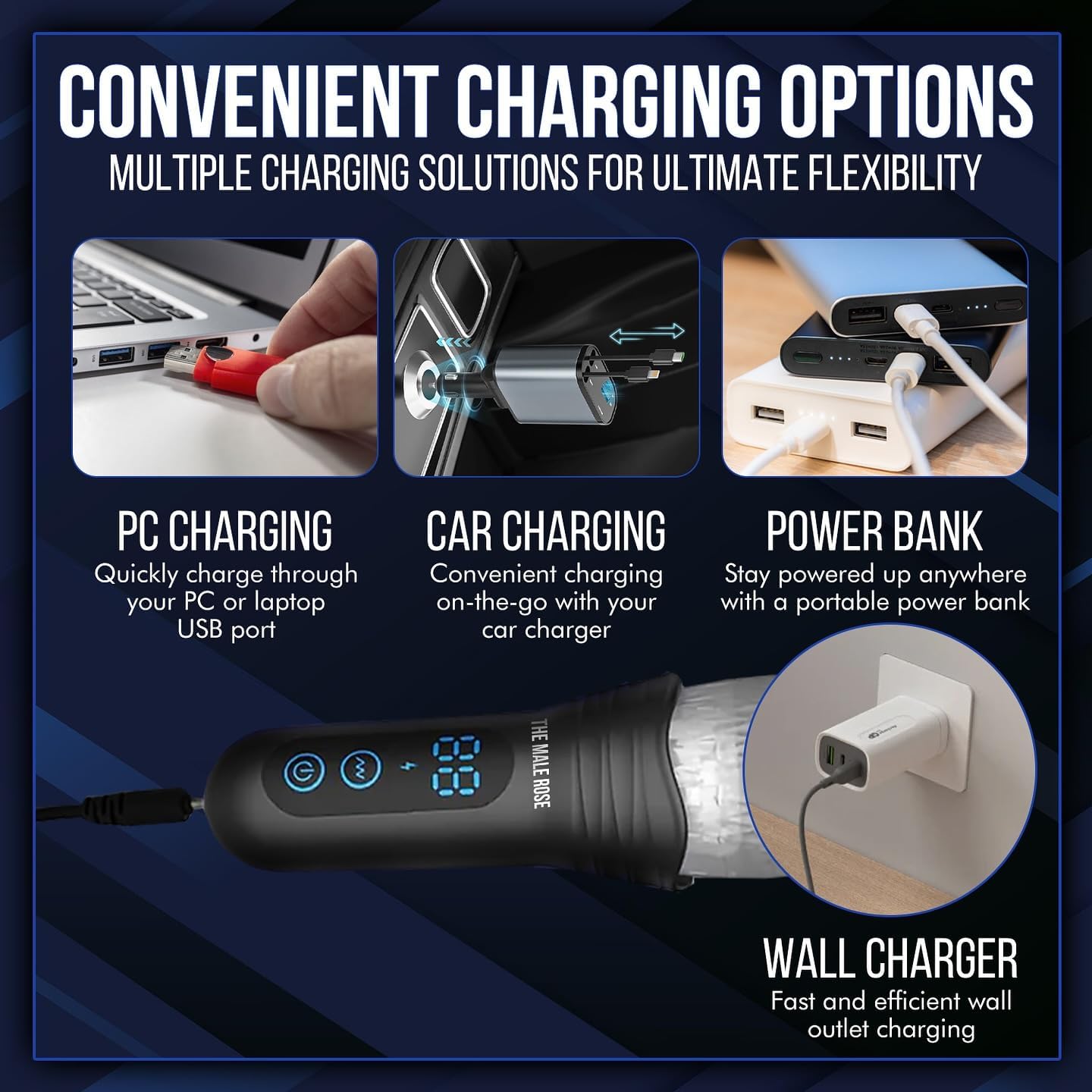 Electric Penis Trainer Stroker Masturbator with 9 Vibration & Rotation & Telescopic Modes