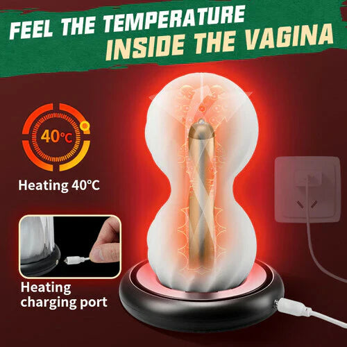 3D Vagina Penis Trainer Training Device Pocket Pussy Masturbator with 9 Vibration Modes