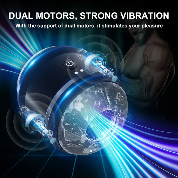 Open-ended Electric Penis Trainer Glans Stimulator Masturbator with 10 Vibration Modes