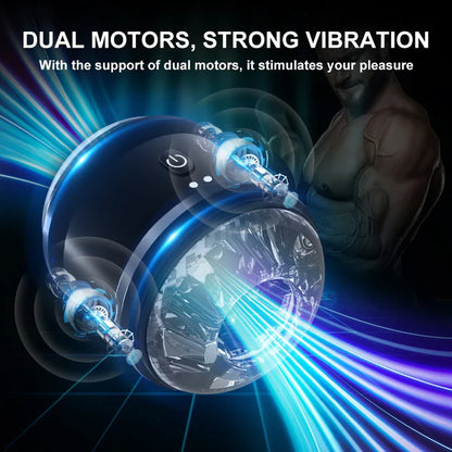 Open-ended Electric Penis Trainer Glans Stimulator Masturbator with 10 Vibration Modes