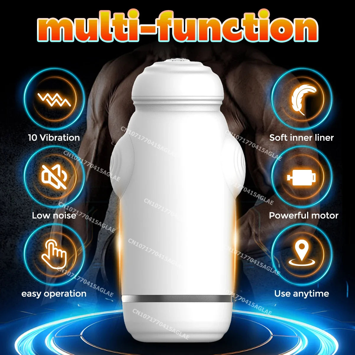 Automatic Masturbator Penis Stroker Blowjob with 10 Vibration Modes
