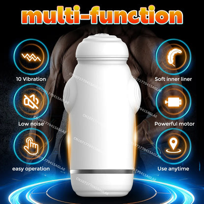 Automatic Masturbator Penis Stroker Blowjob with 10 Vibration Modes