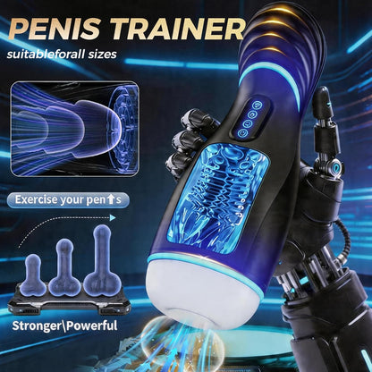 Hands Free Automatic Masturbator Machine Devices with 9 Suction & Telescopic Modes
