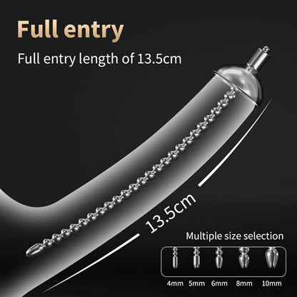 Electric Urethral Sound Stimulator Cock Ring Estim Plug Dilator Kit with 8 Modes