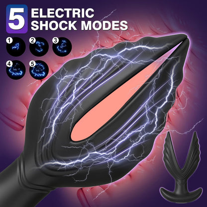 E-Stim Prostate Massager Butt Plug Vibrator with 5 Electric Shock & 10 Vibrations