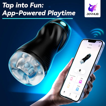 AI Interactive Masturbator Stroker Blowjob with 7 Vibration & Suction Modes