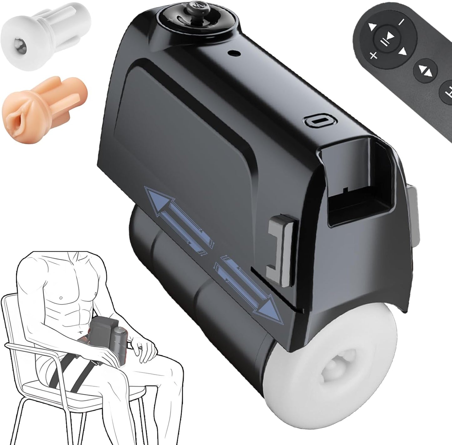 Electric Pocket Pussy Penis Massage Sex Machine Masturbator with 10 Thrust Modes