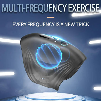 Adjustable Penis Trainer Vibrator Glans massager with 10 Intense Vibration Modes
