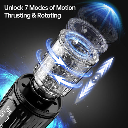 AI Sync Auto Masturbator Penis Pump Enlargers with 7 Thrusting & 7 Rotating & 5 Sucking Modes