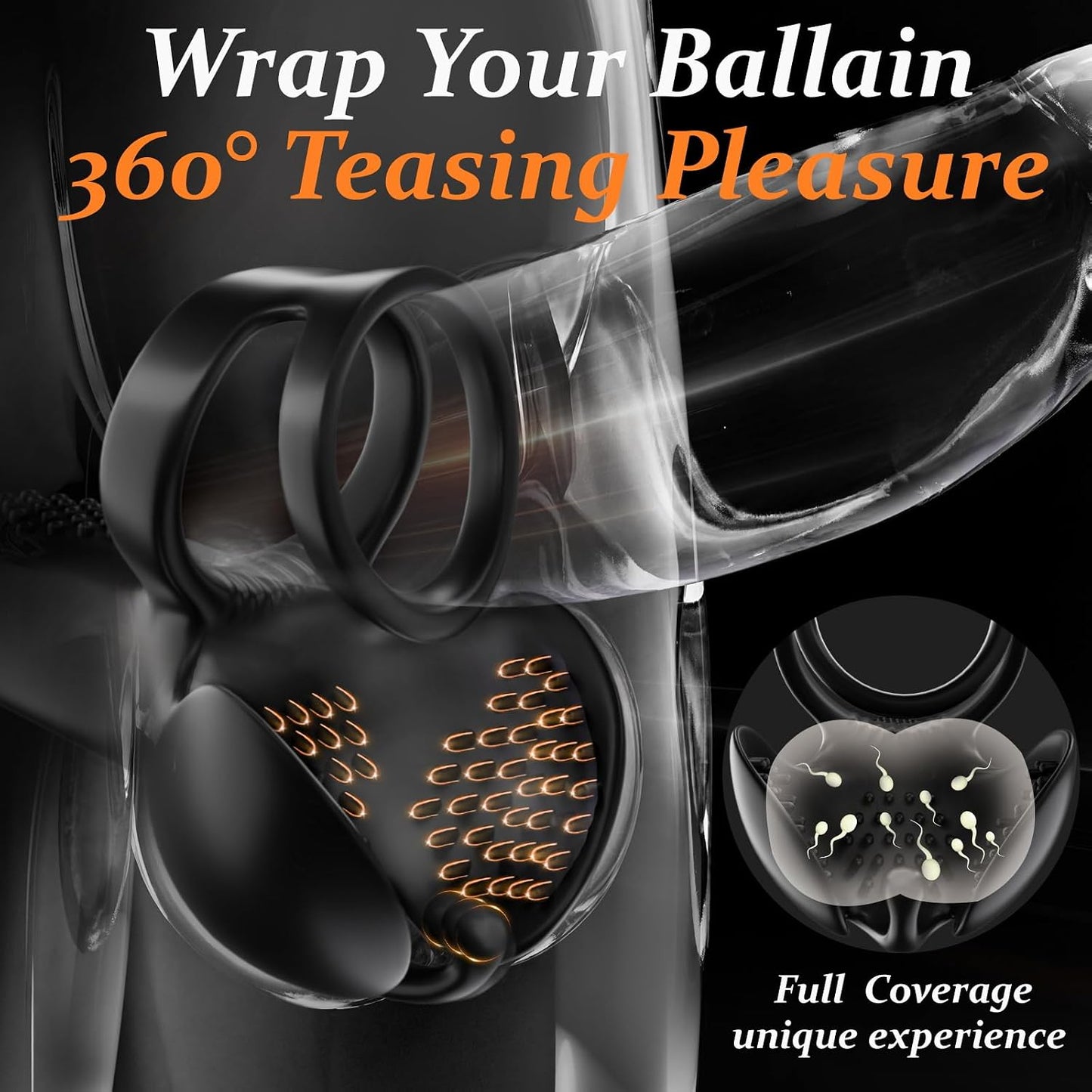 APP Smart Control Penis Trainer Vibrator Cock Ring Stimulator with 9 Vibration Modes