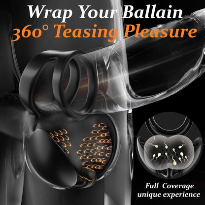 APP Smart Control Penis Trainer Vibrator Cock Ring Stimulator with 9 Vibration Modes