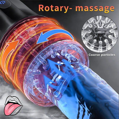 Automatic Masturbator Machine Piston Sucker Blowjob with 10 Rotation Modes