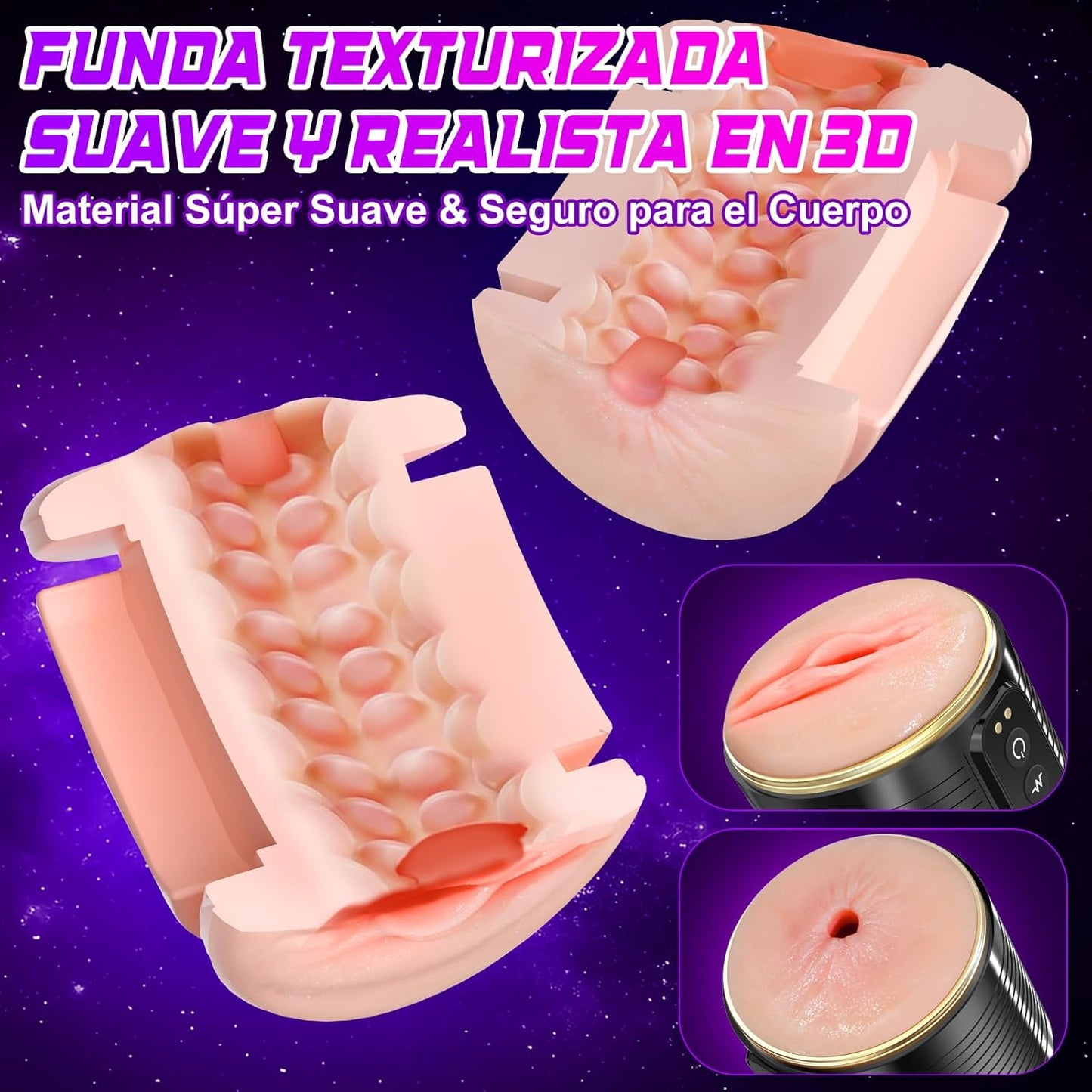 Open Ended App Control Penis Trainer Vibrator Stroker Masturbator with 10 Vibrations