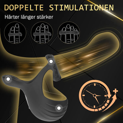 Testicle Trainer Cock Ring Penis Vibrator Massager with 10 Vibration Modes