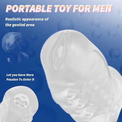 Pocket Pussy Stroker Penis Trainer with Open-Ended Masturbation Sleeve