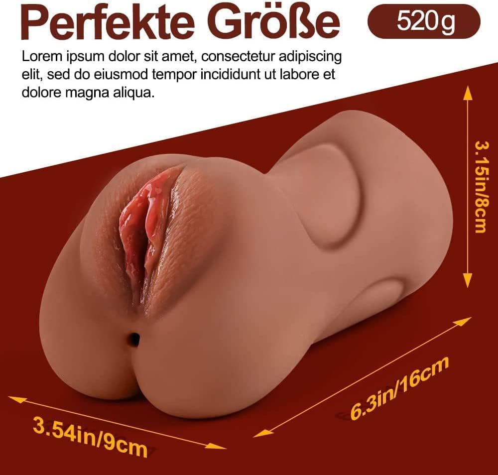 3 IN 1 Realistic Pocket Pussy Penis Trainer Oral Stroker Blowjob