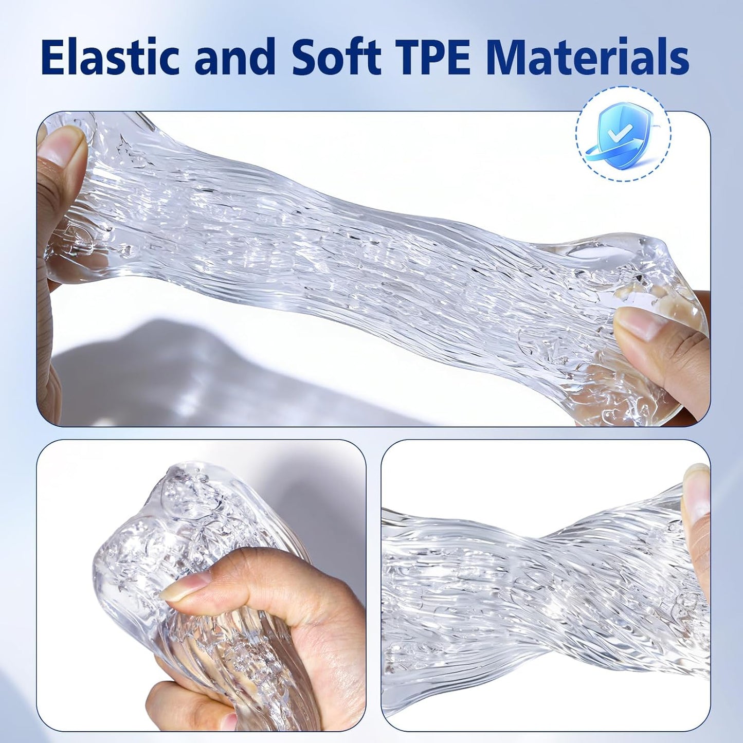 Realistic Pocket Pussy Stroker Penis Cock Sleeve Trainer Massager Masturbator