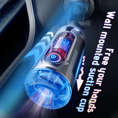 Automatic Masturbator Penis Stroker Blowjob with 10 Vibrating& Sucting & Heating Modes