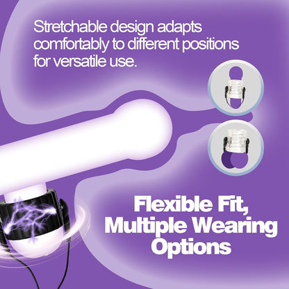 Electric Shock Chastity Devices Testicle Trainer Vibrator with Multiple Shock Modes