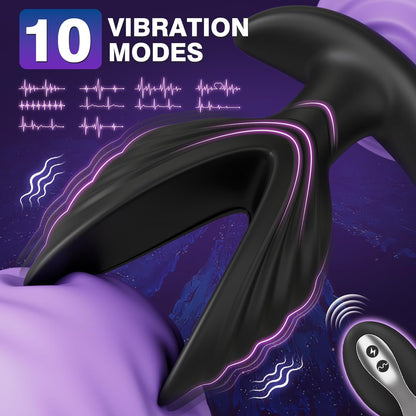 E-Stim Prostate Massager Butt Plug Vibrator with 5 Electric Shock & 10 Vibrations
