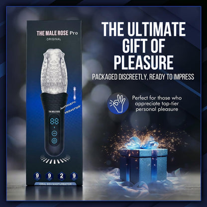 Electric Penis Trainer Stroker Masturbator with 9 Vibration & Rotation & Telescopic Modes
