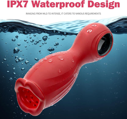 360° Rotation Penis Trainer Vibrator Stroker Masturbator with 10 Vibrations Modes