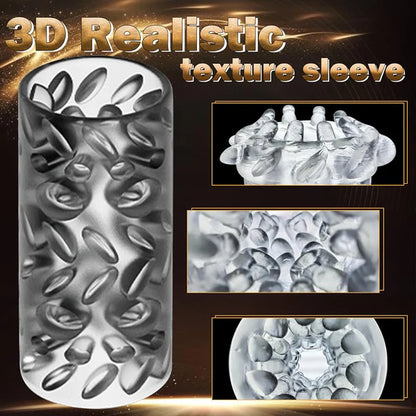 Automatic Masturbator Blowjob Stroker Penis Trainer with 10 Thrusting & Rotating Modes
