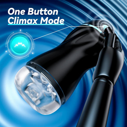 AI Interactive Masturbator Stroker Blowjob with 7 Vibration & Suction Modes