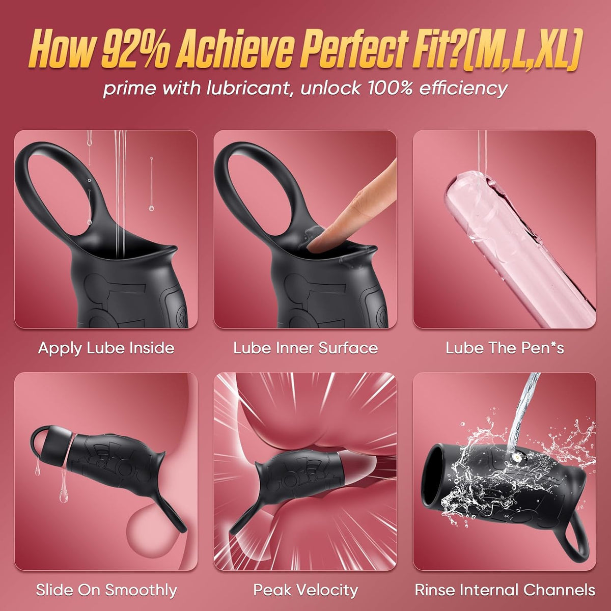 Cock Ring Penis Sleeve Training Extender Vibrator Stimulator with 10 Vibration Modes