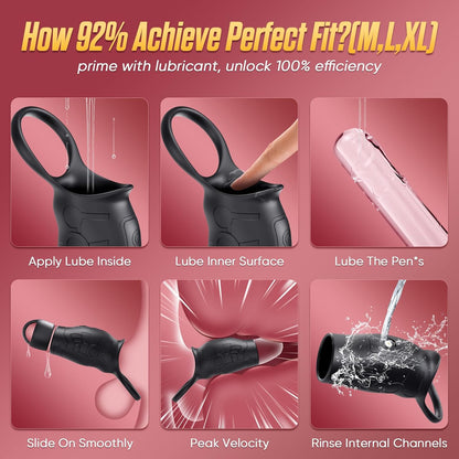 Cock Ring Penis Sleeve Training Extender Vibrator Stimulator with 10 Vibration Modes