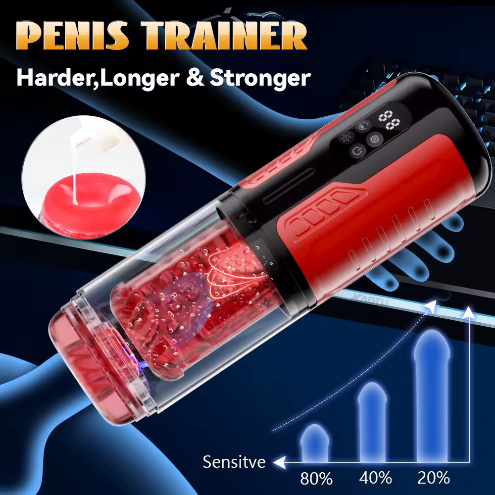 Automatic Masturbator Penis Pump Stroker Blowjob with 7 Thrusting & Rotation Modes