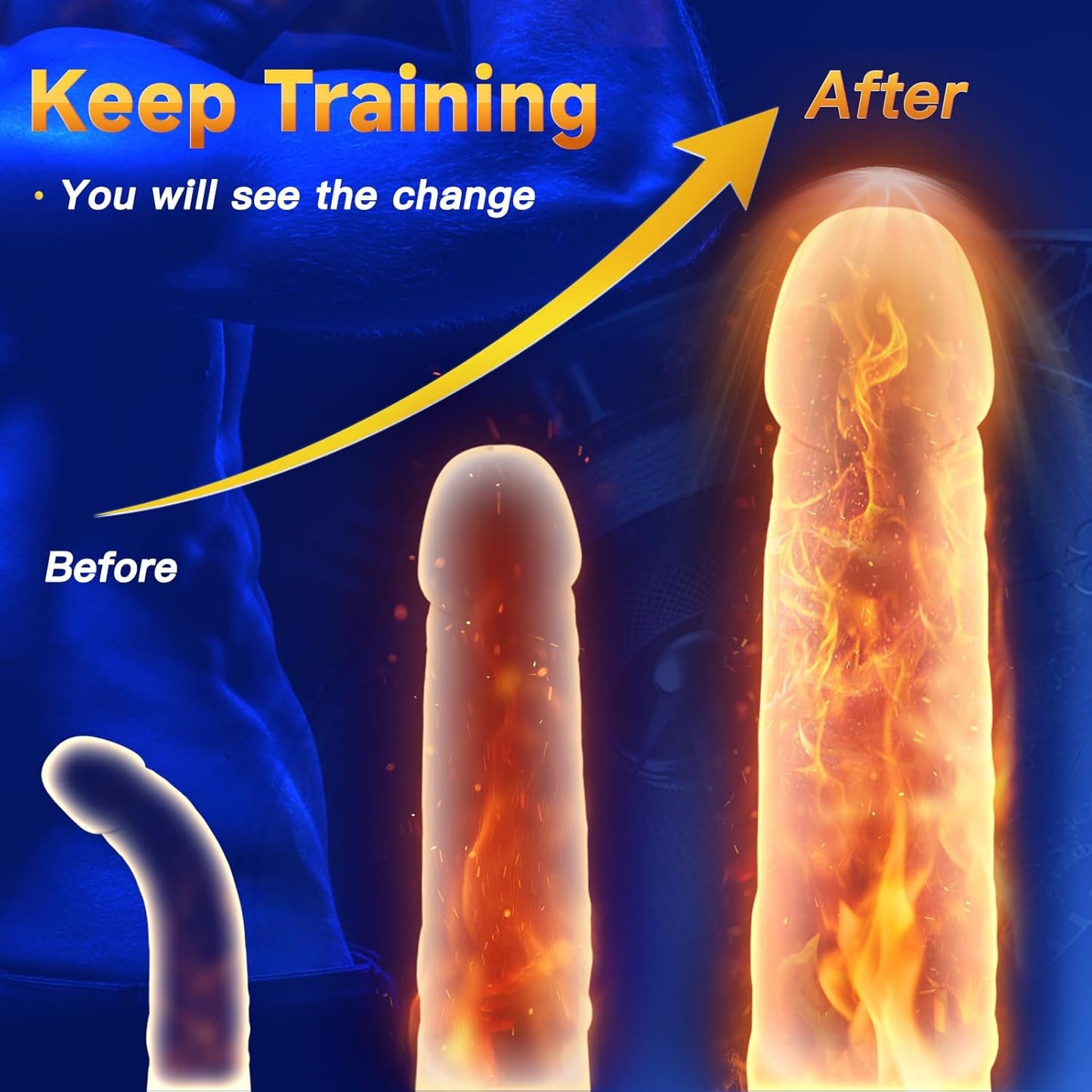 360° Training Wrap Penis Vibrator Glans Trainer Stroker with 10 Vibration Modes