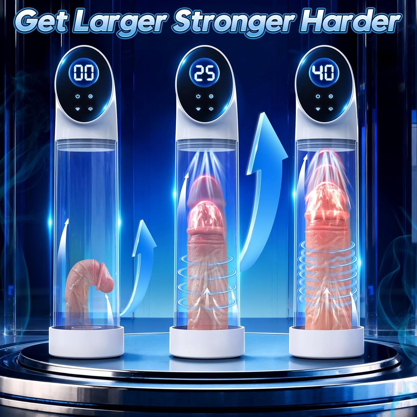 Automatic Dick Pump Penis Trainer Extender Masturbator with 6 Suction Modes
