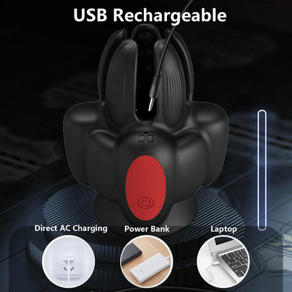 Electric Masturbator Glans Massage Vibrator Penis Stimulation with 10 Vibration Modes