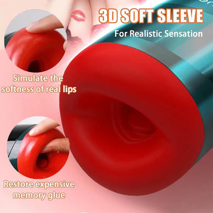 Automatic Sucking Heating Masturbator Stroker Blowjob Sex Machine with 7*7 Smart Mod