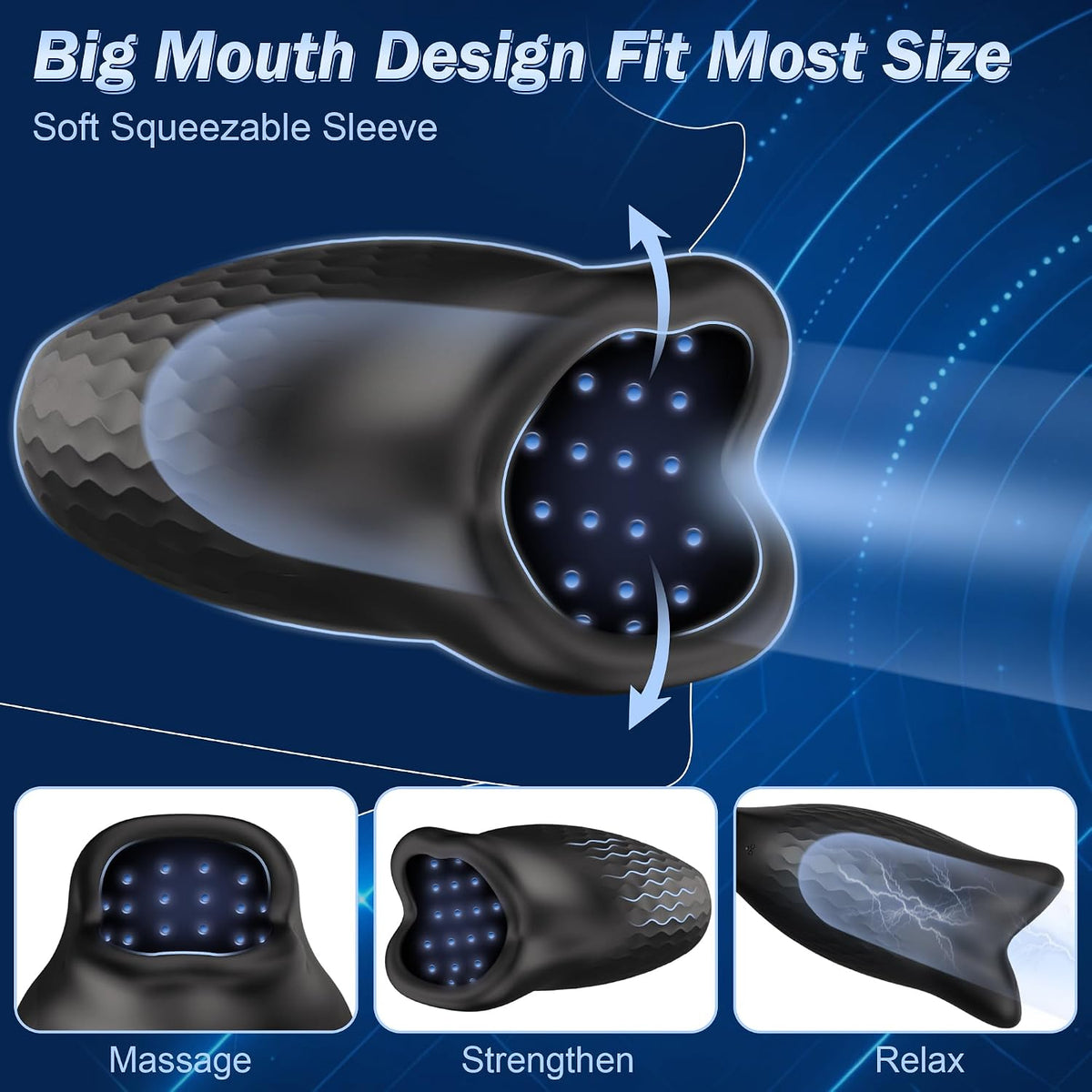 APP Electric Penis Trainer Vibrator Glans Stimulation Pocket Pussy with 10 Vibrations