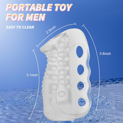 Pocket Pussy Stroker Penis Trainer with Open-Ended Masturbation Sleeve