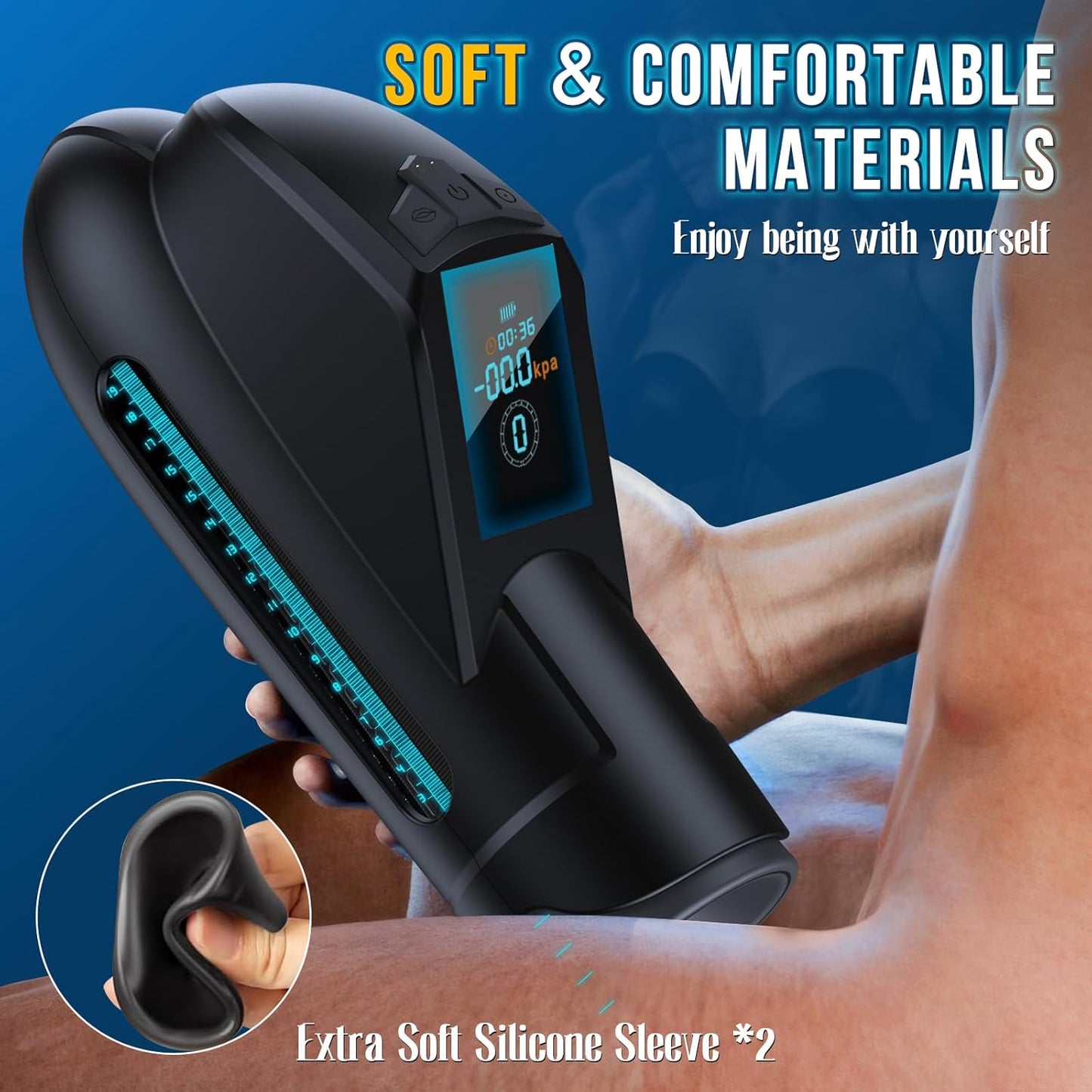 Automatic Penis Pump Masturbator Sex Machine with 9 Suction Layers & Training Modes