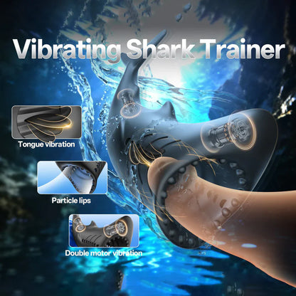Portable Pocket Pussy Penis Trainer Vibrator Blowjob Masturbator with 9 Vibration Modes