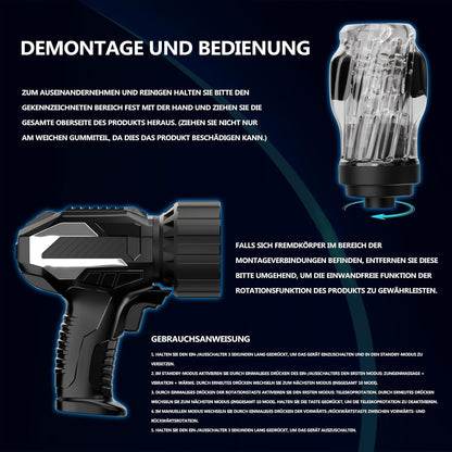 Electric Masturbator Stroker Blowjob Sex Machine with 10 Telescopic & 10 Rotation