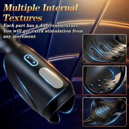 Electric Penis Trainer Vibrator Stroker Masturbator with 10 Vibration Modes