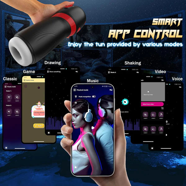 Automatic Sucking Masturbator Penis Pump Blowjob with 9 Suction & 10 Vibration Modes