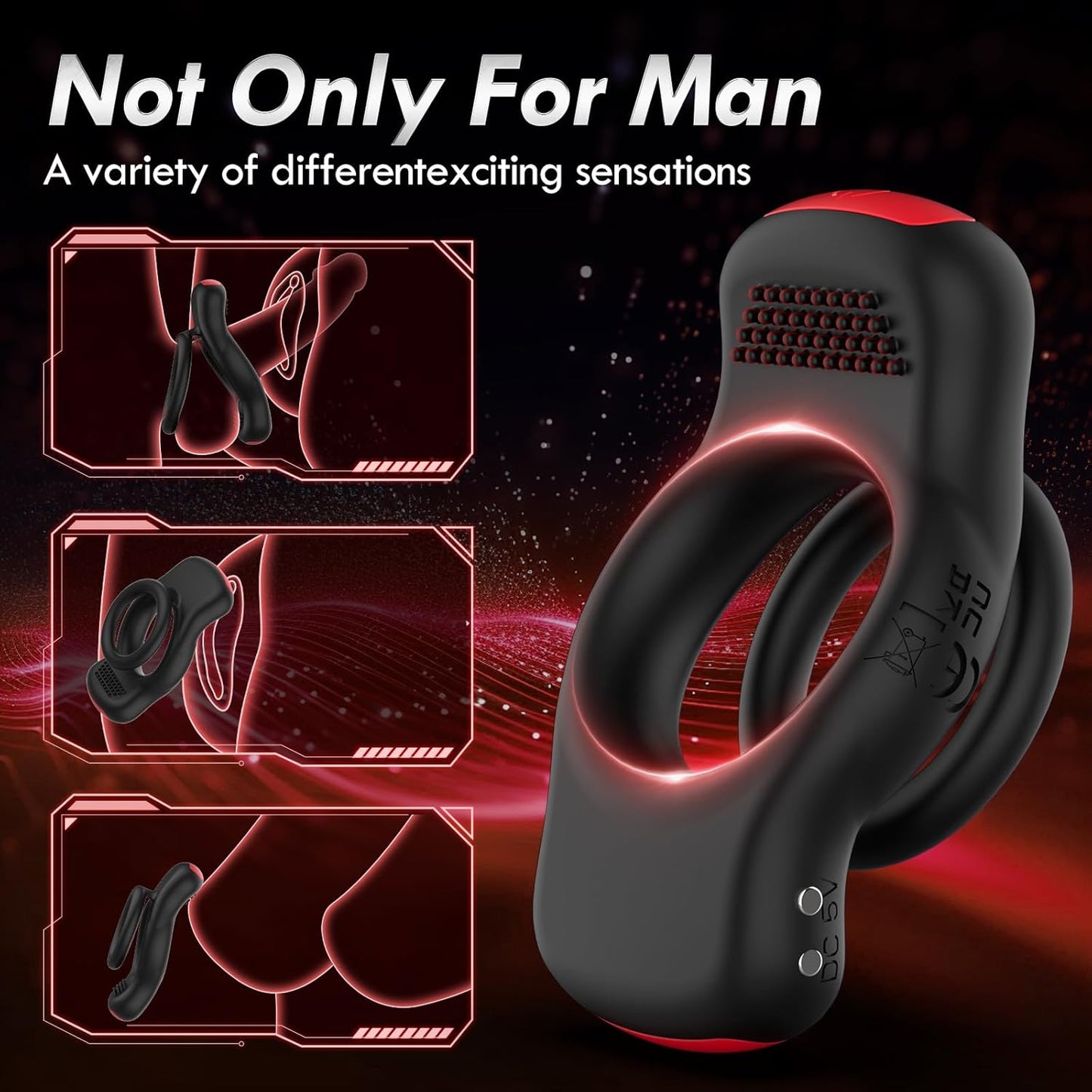 App & Remote Controlled Cock Ring Penis Trainer Vibrator with 10 Vibration Modes