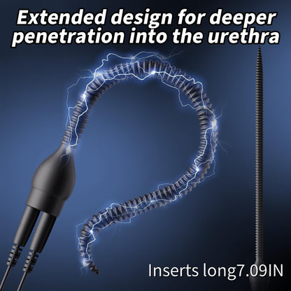Electro Stim Urethral Sound Anal Plug with Customizable Electronic Pulse Modes