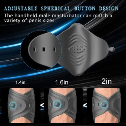 Adjustable Penis Trainer Vibrator Glans massager with 10 Intense Vibration Modes