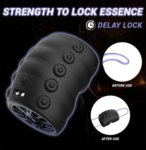 60° Soft Beads Penis Trainer Vibrator Cock Ring with 10 Vibration Modes