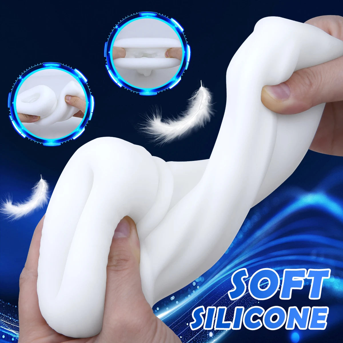 Automatic Masturbator Penis Stroker with 12 Vibrating & 4 Sucking Modes